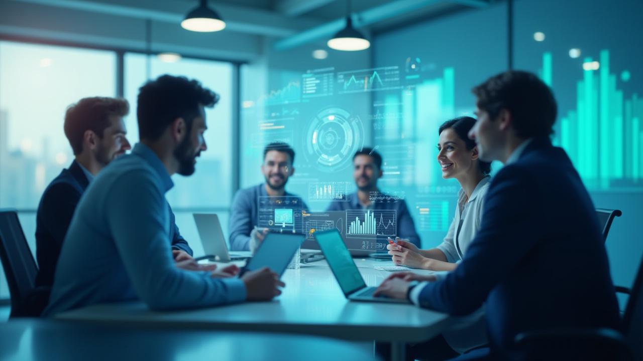 Equipo de profesionales trabajando en soluciones de automatización y análisis avanzado para empresas